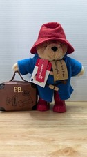 Paddington Bear Plush Toy with Suitcase Red Hat Blue Coat Wellington Boots