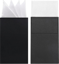 Prefolded Pocket Squares for Men Solid Color Pre-Folded Mens Handkerchief
