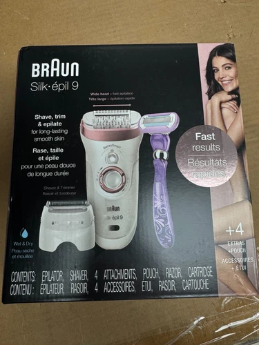 BRAUN Silk epil 9 LEG EPILATOR SES 9/870 ROSE GOLD WHITE