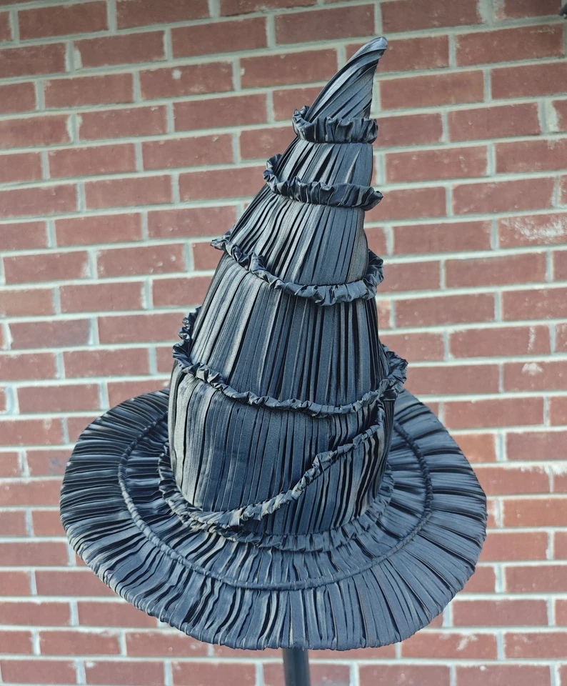 Elphaba Cosplay Costume Handmade Wicked Broadway Musical Witch Hat - Image 3 of 4