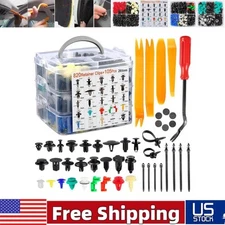 925PCS Car Body Push Pin Rivet Trim Panel Fastener Clip Moulding Assortment Kit