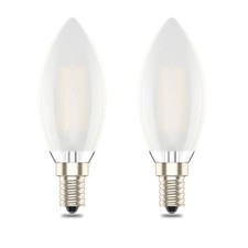 E14 Dimmable Led Candle Bulb,C35 SES Small 2 Count (Pack of 1), Warm White