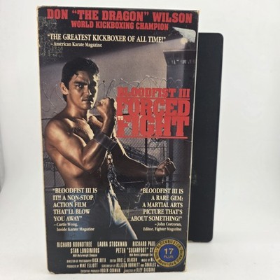 Bloodfist 3 - Forced to Fight - VHS Tape 1992 Don Dragon Wilson **Buy2Get1Free**