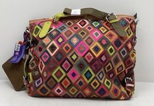 Amerileather Bailey Rainbow Patchwork Leather...