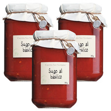 Cascina San Giovanni Sugo al Basilico, set di 3.