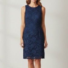 J.Crew | Blue Floral Lace Sheath Dress Size 6 Party Event Wedding Guest Cocktail