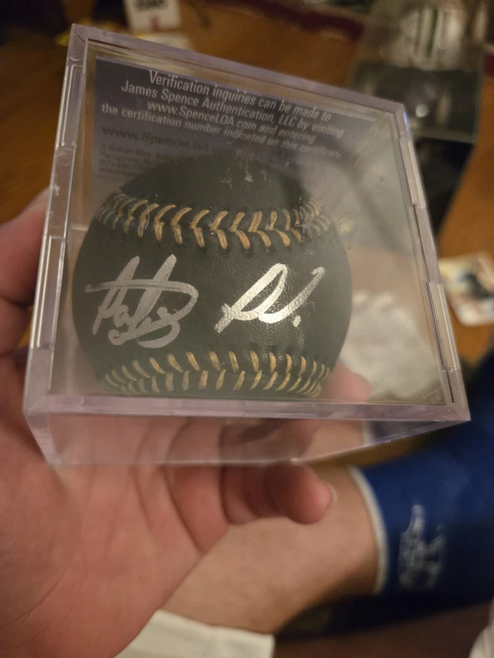 Fernando Tatis Jr Signed Black OML Baseball JSA COA - Image 2 of 4