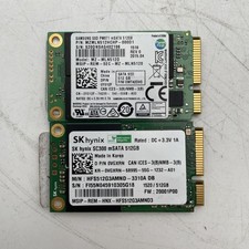 LOT OF 2 512GB mSATA SSD Mixed Major Brands - Samsung/SK Hynix