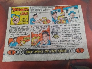Vtg 1958 American Bubble Gum Wrapper/Comic/Insert Topps Bazooka Joe 1 58 5