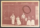 CPA  LYON CROIX ROUSSE charcuterie GAUTHERON  rue du mail. GRANDIN Personnages