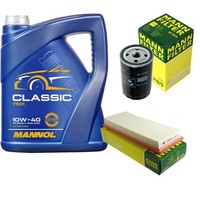 Mann Inspektionspaket 5L Mannol Classic 10W-40 FüR VW Golf II 1.3 1.8I Cat Jetta
