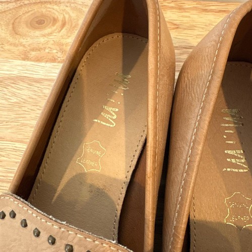 Mi.Im Tan Pointed Toe Genuine Leather Flats Size 6 - Picture 6 of 9