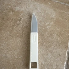 KAMENSTEIN Stainless Steel Paring Serrated Knife White Handle With Blade Cover