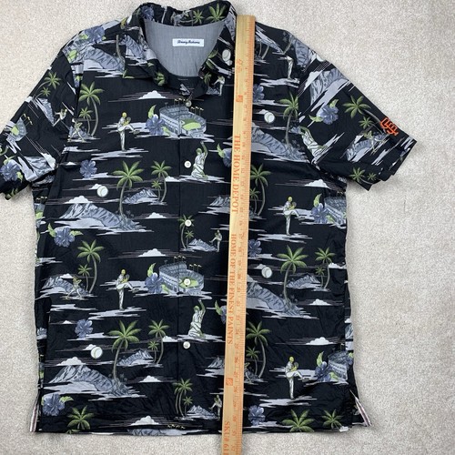 TOMMY BAHAMA Shirt Mens XL MLB San Francisco Giants Button Up Short Sleeve - Picture 13 of 15