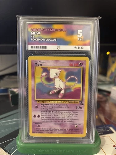 Mew Black Star Promo #8 Ace Grade 5 Ex Pokemon Card 2000 Vintage TCG