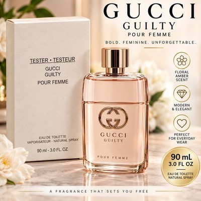 Gucci Ladies Gucci Guilty EDT Spray 3.0 oz (Tester) Fragrances 3616301976097