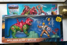 MOTU Masters of the Universe Origins Battle Armor He-man and Battle Cat 2-Pack