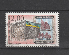 Timbre oblitéré YT 2545 Musée du bateau à Douarnenez année 1988