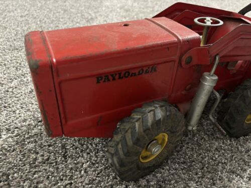 Vintage Nylint Red Pressed Steel Hough Payloader Front End Loader Tractor Toy - Picture 10 of 11