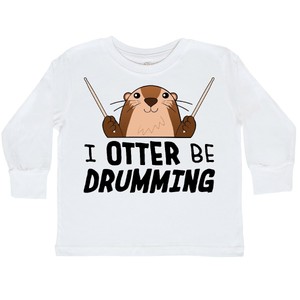 Inktastic-I-Otter-Be-Drumming-Toddler-Long-Sleeve-T-Shirt-Animals-Kids-Cute-Drum