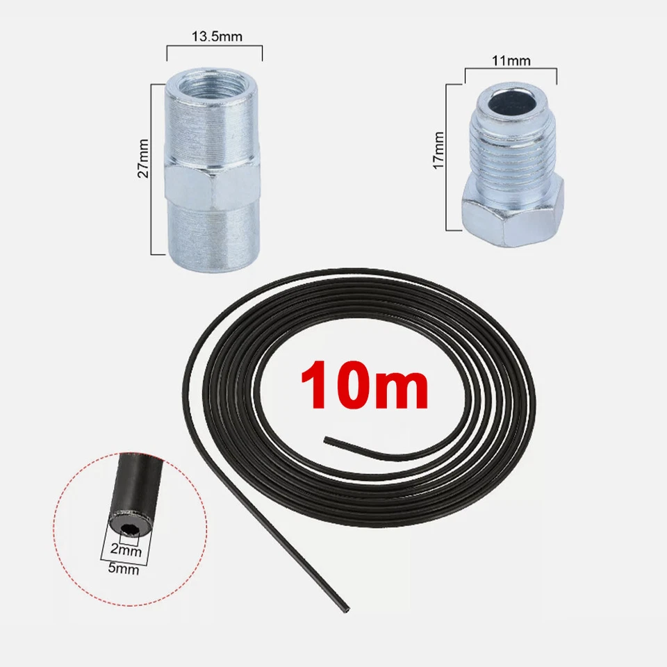 10M Bremsleitung Bremsrohr Stahl Ø 4,75mm + 10 Verschraubungen + 5 Verbinder - Bild 3 von 4