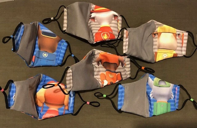 Paw Patrol Hypoallergenic face masks reusable washable nose bridge, with filter - Image 3 of 4