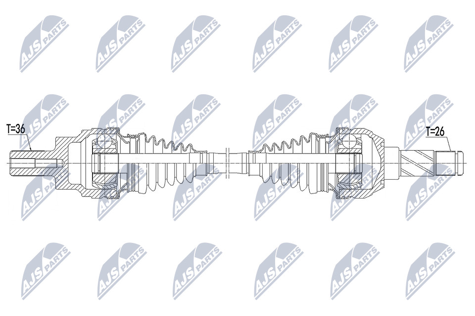 NPW-VV-144 NTY Drive Shaft for VOLVO