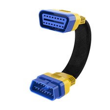 AUTOOL 30cm Car OBD2 II 16pin Enhanced Flexible Extension male to female Cable