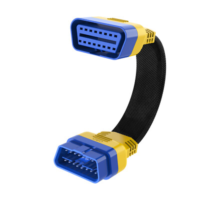AUTOOL 30cm Car OBD2 II 16pin Enhanced Flexible Extension male to female Cable