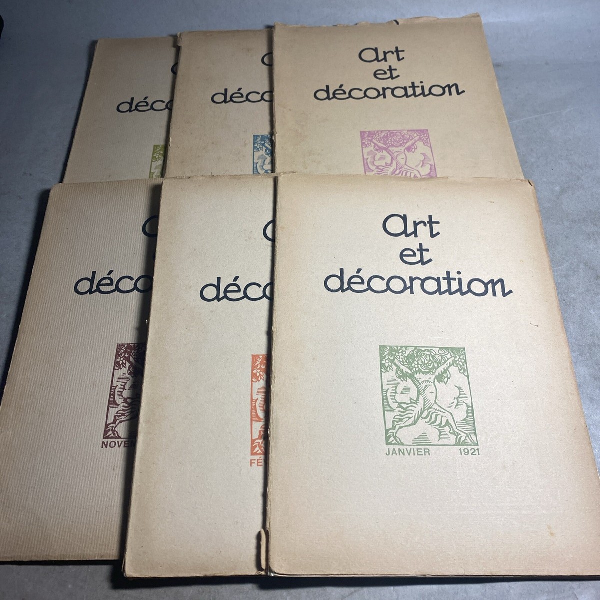 Art de Decoration, Lot of 6 Volumes 1920 1921 / MSR | eBay