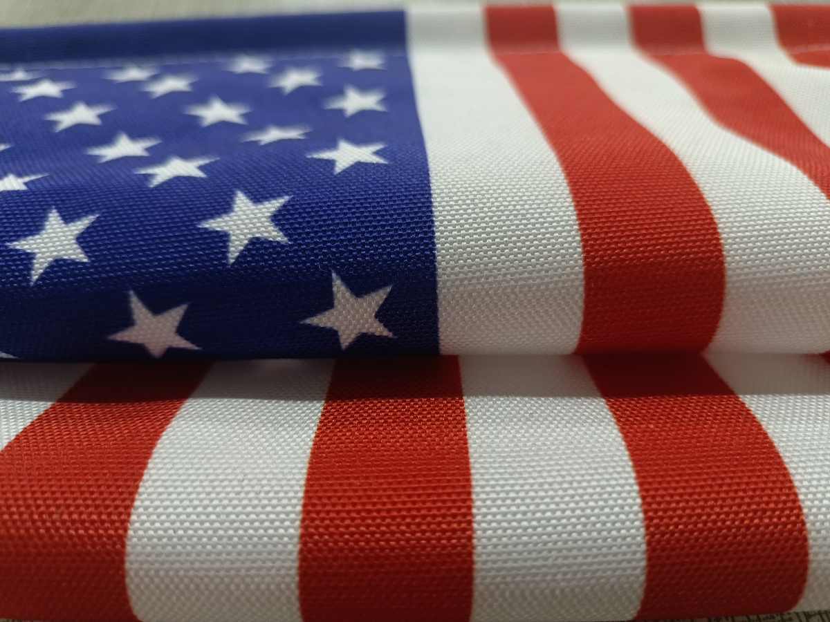 18x12in Ukraine Wall Banner Canvas Golden Fringy Flag Hanging Flag