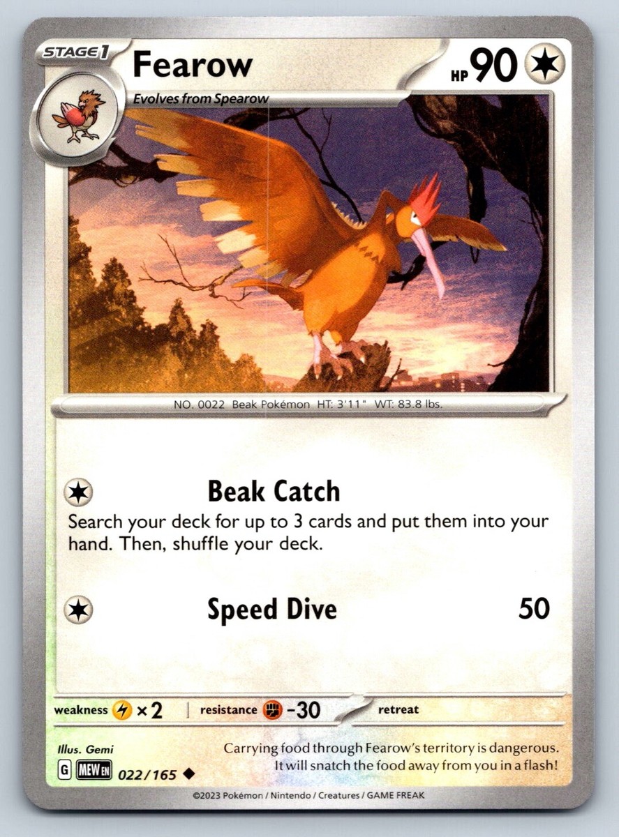 Fearow - Scarlet & Violet 151 Pokemon TCG Card | eBay