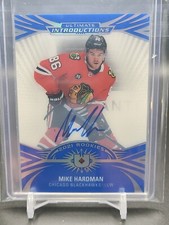 2021-22 UD Ultimate Collection Introductions Mike Hardman Chicago Blackhawks