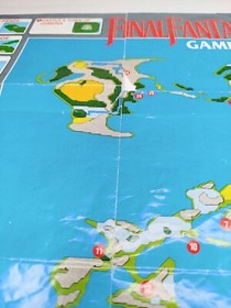 Final Fantasy 1990 Nintendo NES World Map / Enemy Chart NES-FF-USA(B)