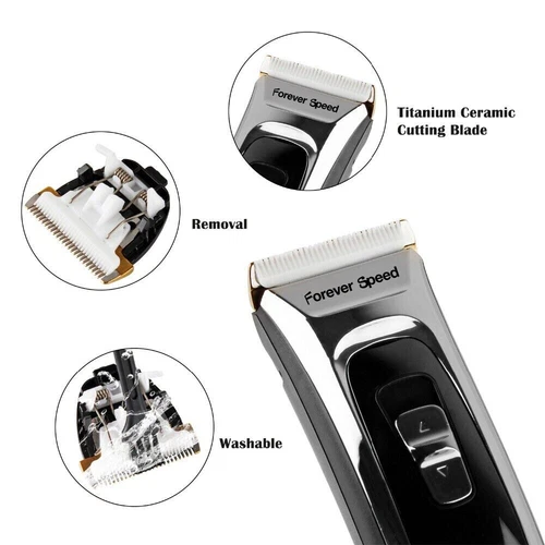 Tagliacapelli professionale in ceramica taglia barba trimmer rasoio display led - Foto 14 di 23