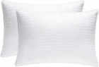 Extra Filled Pillows 2 Pack Hotel Quality Firm Deluxe Egyptian Stripe Pillows
