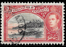1938 TRINIDAD & TOBAGO SC#52 SG#248 used🔥IRVIN BAY TOBAGO