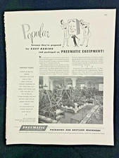 Pneumatic Packaging Bottling Magazine Ad 10.75 x 13.75 Bell Yellow Pages
