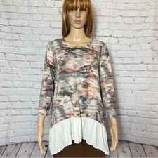 Karen Kane Tie Dye 3/4 Sleeve Top Size L