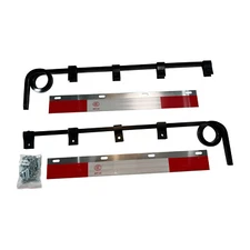 LH&RH 1 Coil Straight Down Bar Type Truck Mud Flap Hangers Complete Kit 30" Use