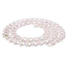 925 Sterling Silver Solid Cuban Link Chain Necklace 14mm 25.5" 220.6grams