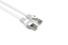 Cat6 Slim Patch Cable 28AWG Bare Copper RJ-45 Ethernet Cable 5ft White 50 Pack