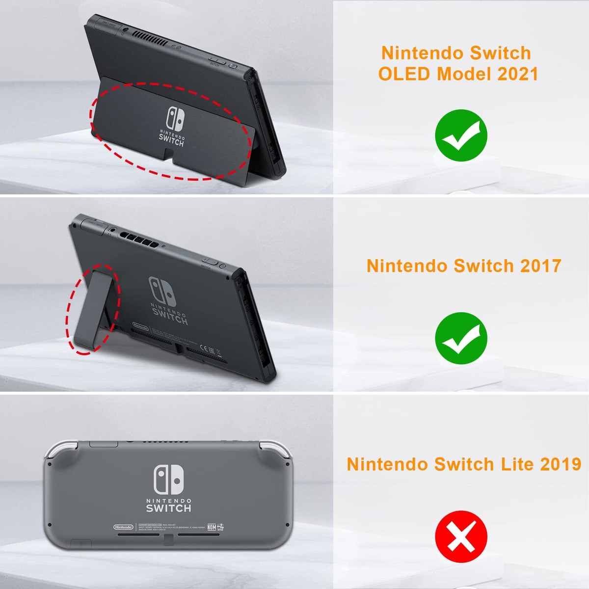 Case for Nintendo Switch OLED Model 2021/Switch 2017 - Slim