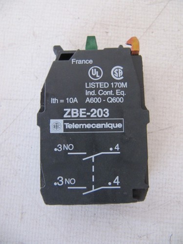 Telemecanique 22MM Contact Block 2 x N.O. Contact ZBE-203 ZBE203 - Bild 2 von 3