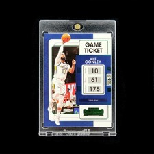 Mike Conley - 2021-22 NBA Panini Contenders Green Parallel Game Ticket Jazz #51