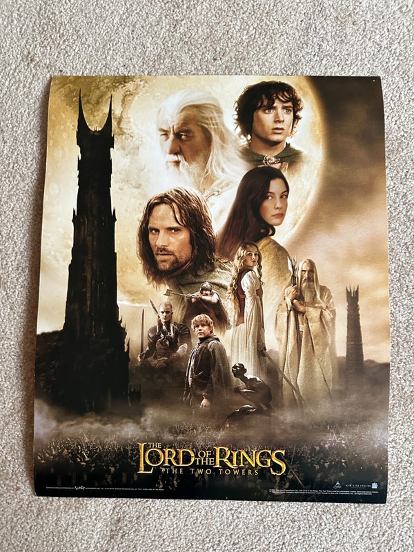 2002 Lord Of The Rings The Two Towers Movie Poster 16X20
