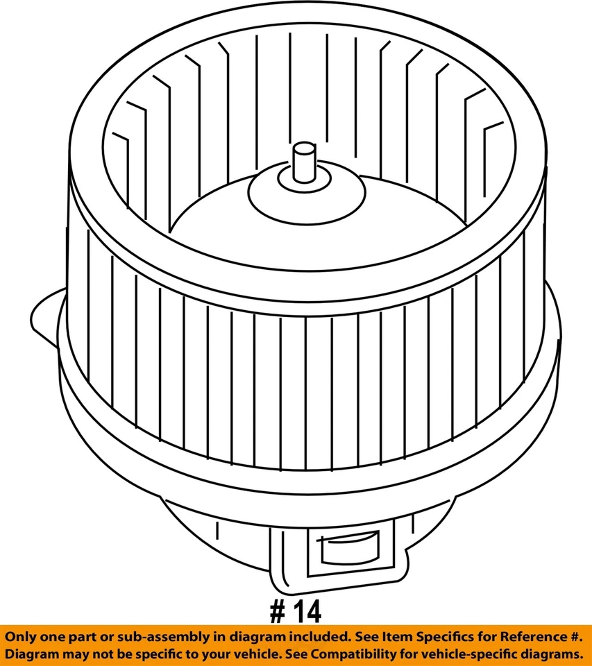 Used HVAC Blower Motor fits: 2017 Hyundai Elantra Sedan Grade A - Image 4 of 4
