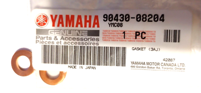 プレート1枚 Yamaha Gasket NOS 90430-08204 Qty. 2 (L-8015) | eBay
