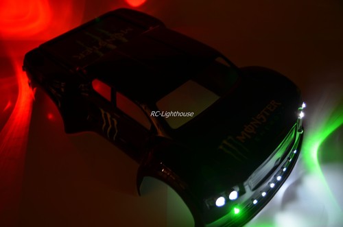 Juego de luces LED de radiocontrol de lujo para Traxxas HPI Losi con montaje universal #65 - Imagen 7 de 12