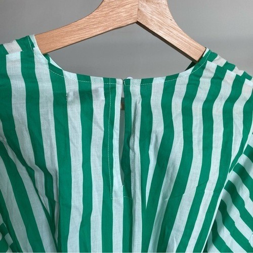 $495 NWT Rhode Green and White Ella Curacao Striped Dress Sz S - Picture 7 of 13